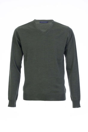 Hanstholm V-Neck Merino Strik